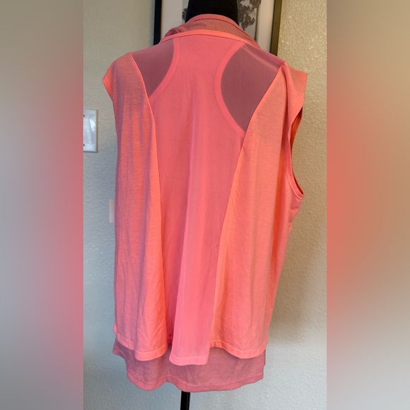 Tangerine Women's Coral Active Layered Tank Top Shirt Size Large - Picture 2 of 8